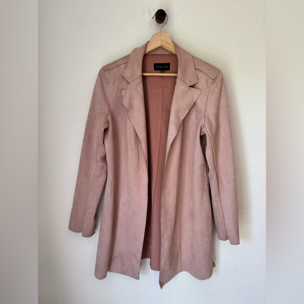 Premise from Saks Off 5th Faux Suede Rose Coat